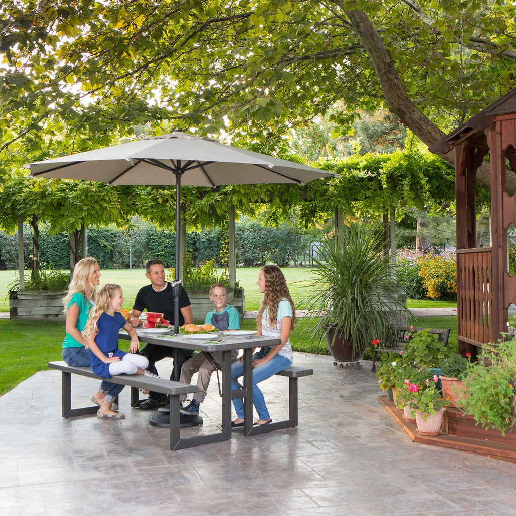 Lifetime 6-Foot Craftsman Outdoor Polyethylene Folding Picnic Table