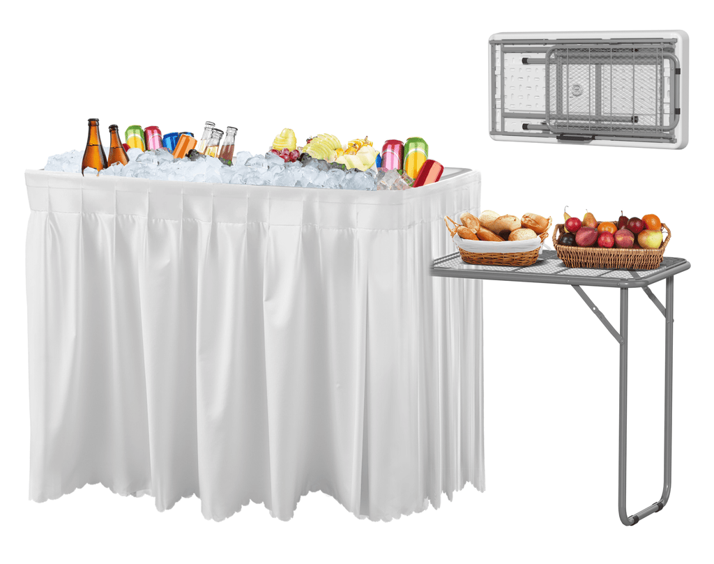 EVOKEDEN 42.5 Fish Cleaning Table w/ Sink, Folding Camping Table & Fish Cleaning Station w/ Measure Mark