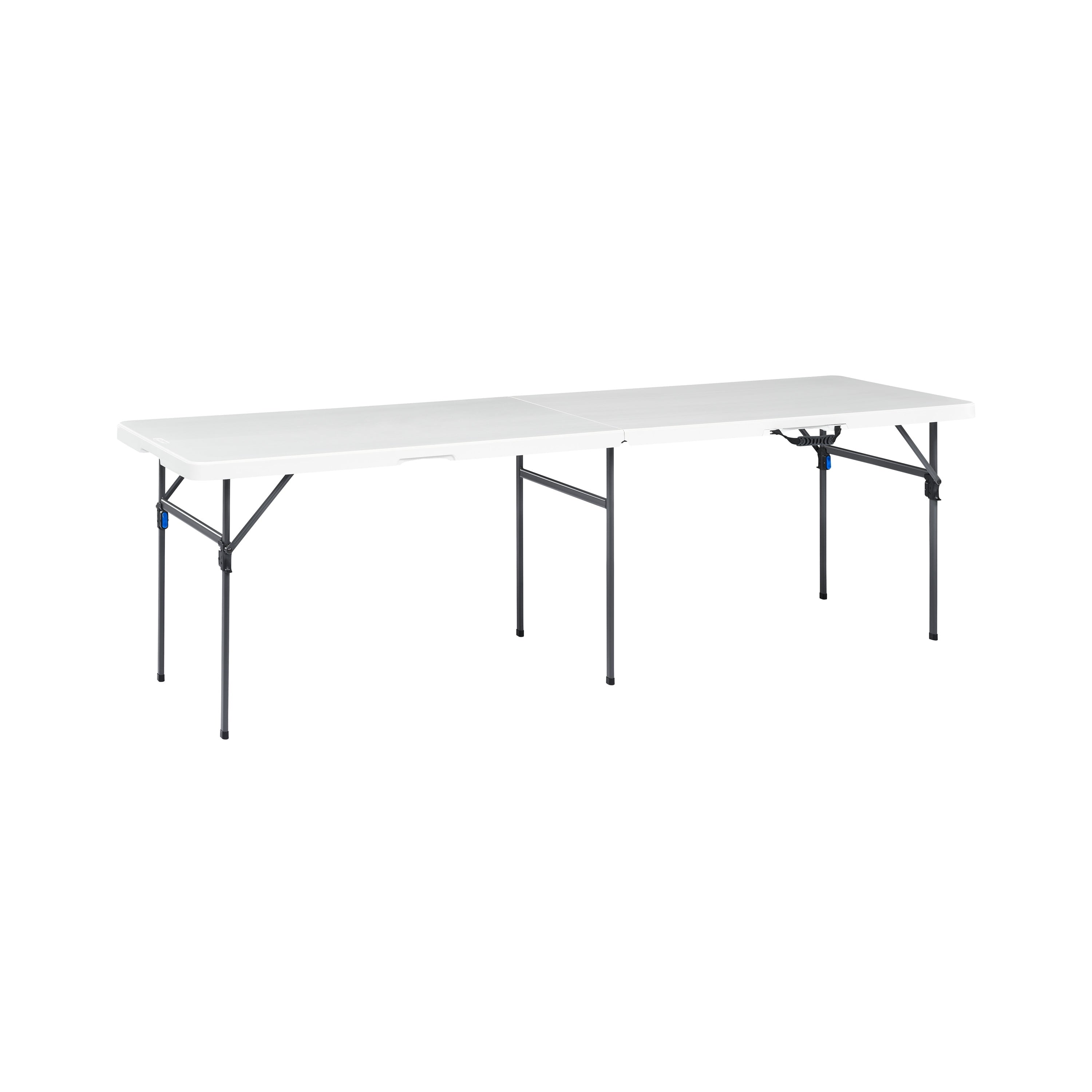 Mainstays 8' Rectangle Centerfold Folding Table, White