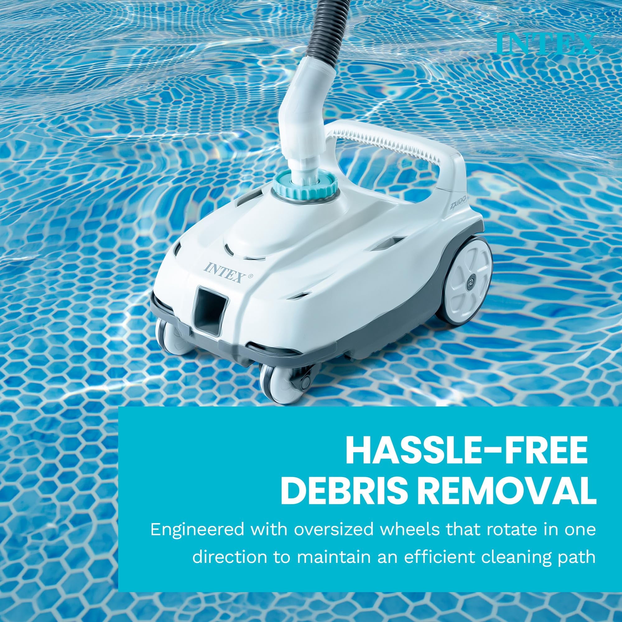 INTEX 24ft x 52in Ultra XTR Above Ground Swimming Pool, Sand Filter Pump, & Automatic Vacuum Cleaner