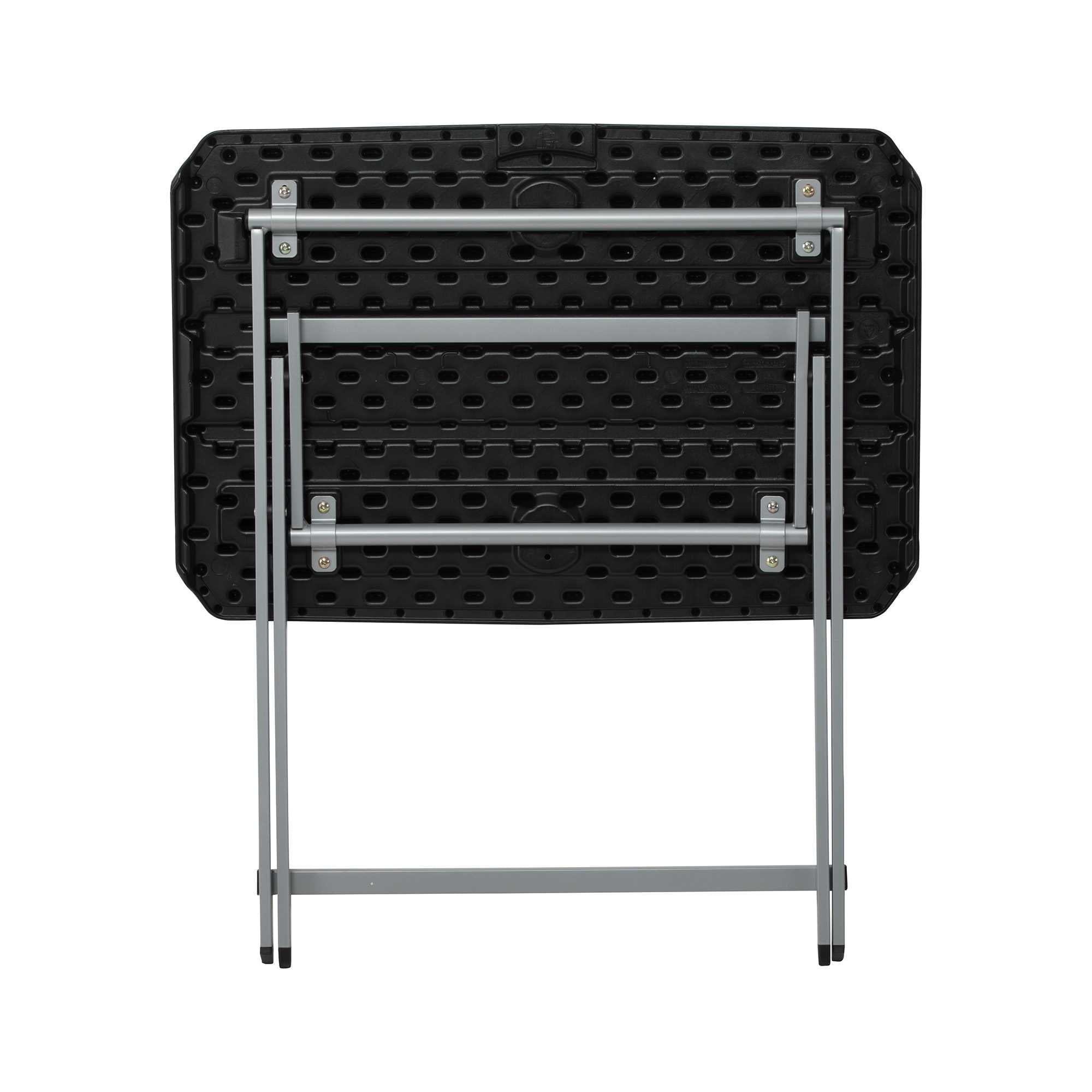 Lifetime 30-Inch Rectangle Folding Table, Light Commercial Grade, Indoor/Outdoor, Black