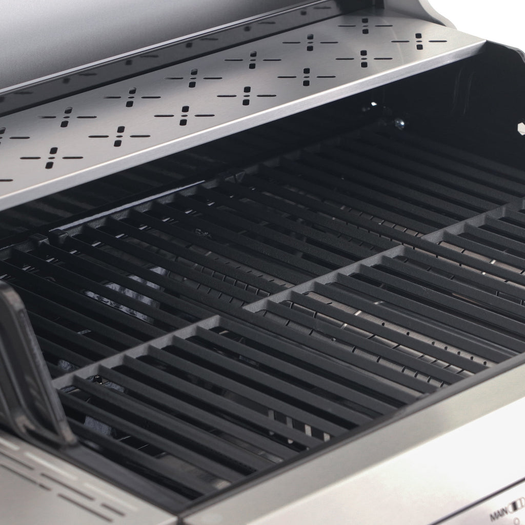 Monument Grills 4 +1 Burner Propane Gas Grill,49,000 BTU Stainless Steel Outdoor Patio Barbecue Grill with Folding Shelves and Flip Rack,Mesa II 415BZ