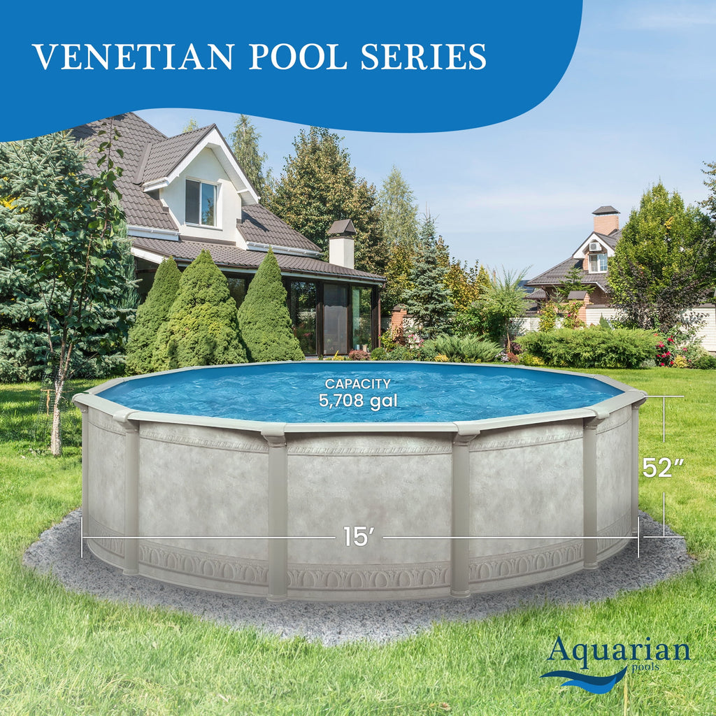 Aquarian Phoenix 18' x 52 Steel Frame DIY Family Above Ground Pool Kit