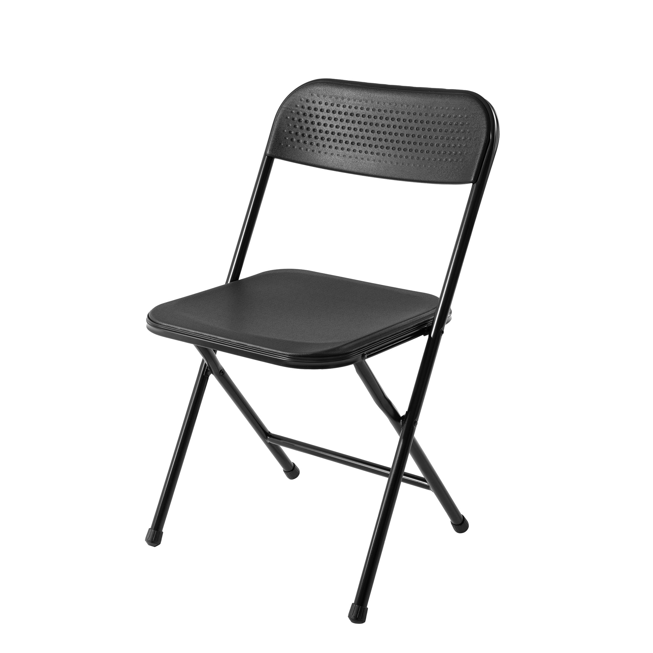 Mainstays 5-Piece 34 Square Centerfold Folding Card Table and 4 Folding Chairs Set, White