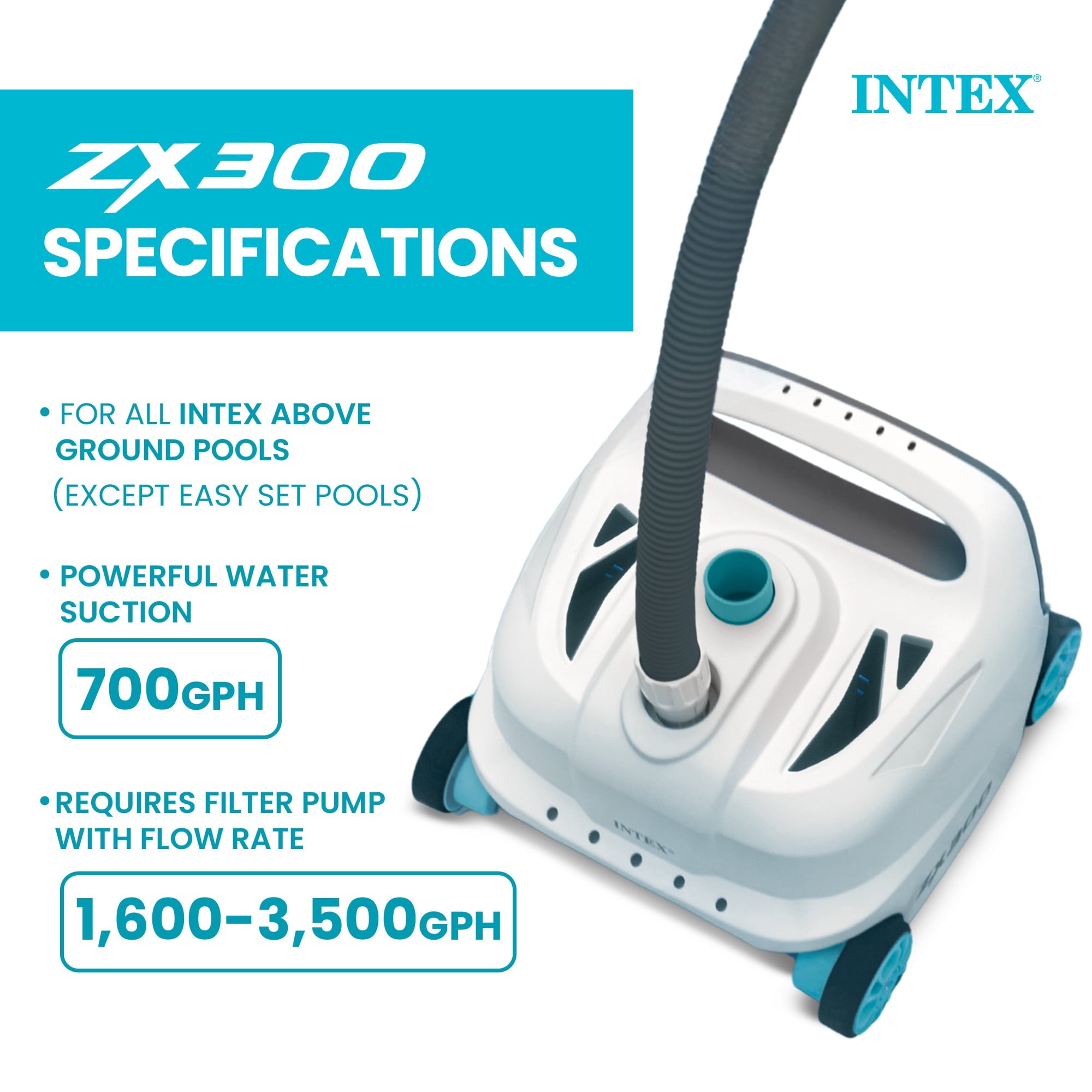 Intex 26723EH 15ft x 42in Prism Frame Above Ground Swimming Pool Set