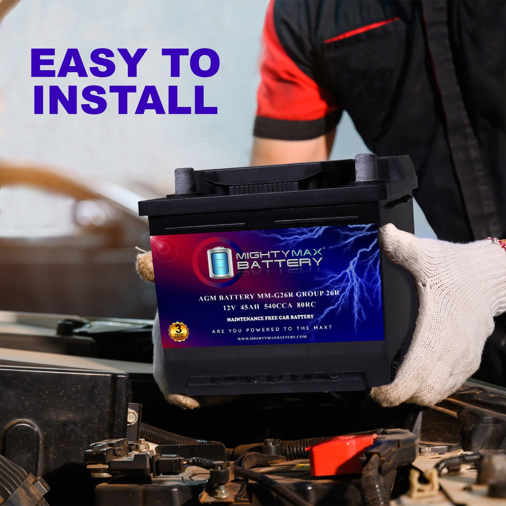 MM-H5 Start and Stop Car BCI Group Size 47 12V 60 AH, 100RC, 680 CCA Rechargeable AGM Car Battery