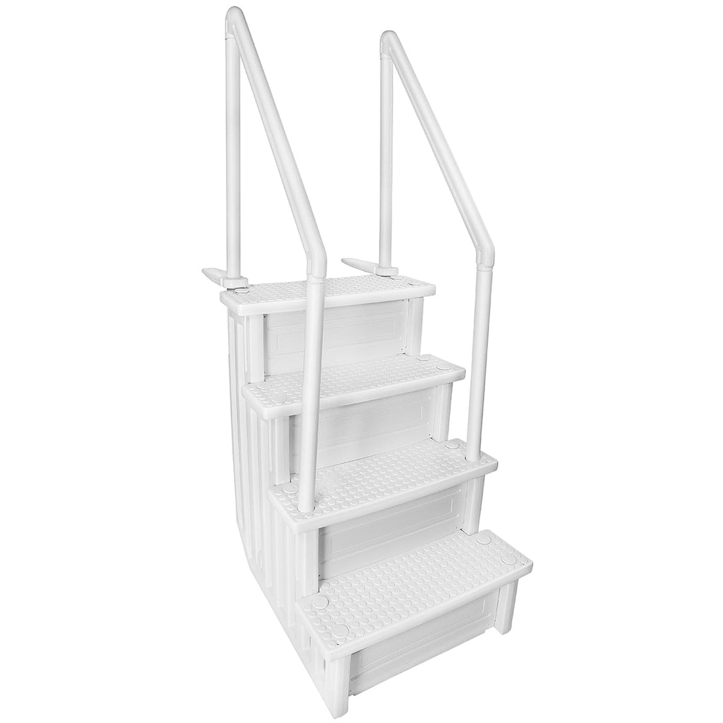 XtremepowerUS Pool Ladder 4-Step for 48-54 Above Ground Pools, 300LB, Swimming Pool Ladder